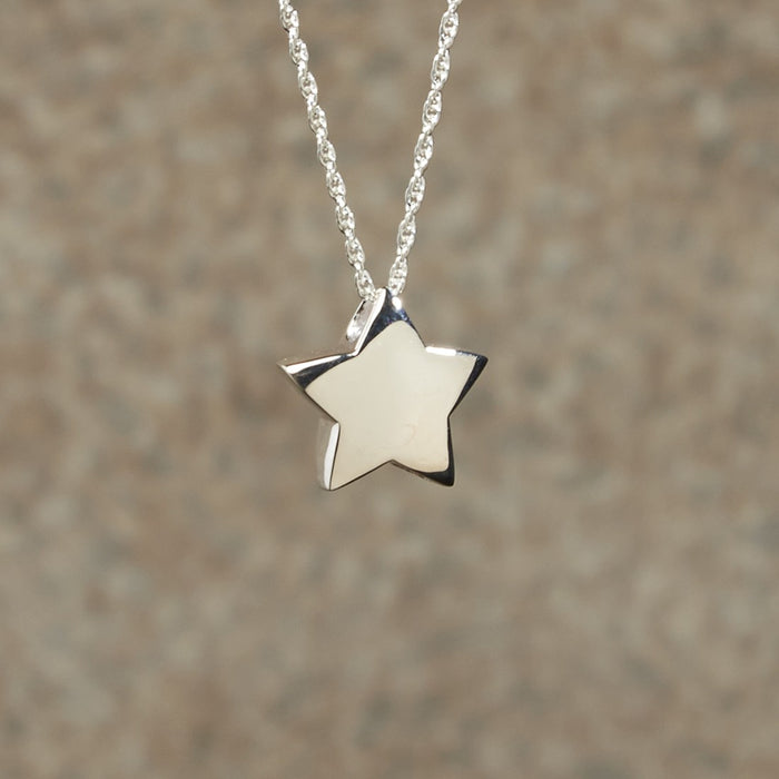 Star Sterling Silver Keepsake Cremation Jewelry-Jewelry-Infinity Urns-Sterling Silver-Afterlife Essentials