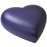 Brass Heart Blue-Violet Dog Pet Medium 53 cu in Cremation Urn-Cremation Urns-New Memorials-Afterlife Essentials
