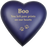 Brass Heart Blue-Violet Cat Pet Medium 53 cu in Cremation Urn-Cremation Urns-New Memorials-Afterlife Essentials
