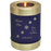 Candle Holder Series Round Blue Nightfall Cat 20 cu in Cremation Urn-Cremation Urns-New Memorials-Afterlife Essentials