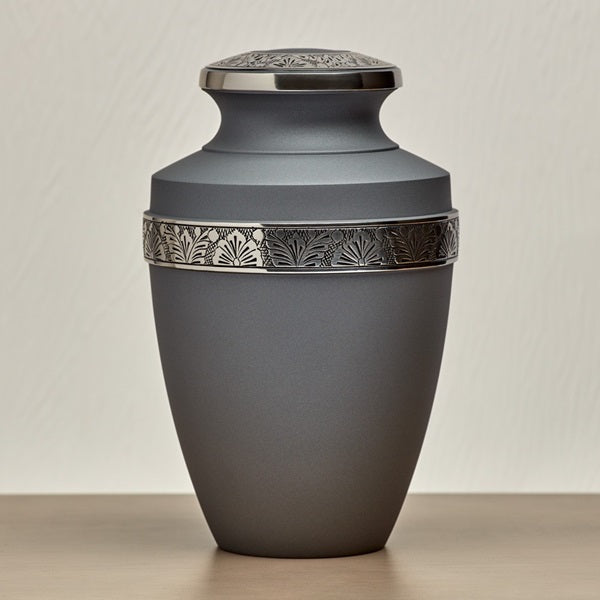 Grecian Rustic Pewter Large/Adult Cremation Urn-Cremation Urns-Terrybear-Afterlife Essentials