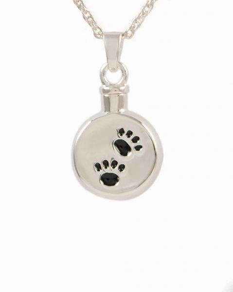 Sterling Silver Signet Black Paws Cremation Jewelry-Jewelry-Cremation Keepsakes-Afterlife Essentials