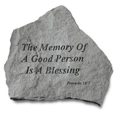 The Memory Of A Good… Memorial Gift-Memorial Stone-Kay Berry-Afterlife Essentials