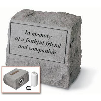 In memory… headstone w/urn Memorial Gift-Memorial Stone-Kay Berry-Afterlife Essentials