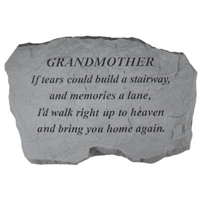 GRANDMOTHER – If Tears Could Build… Memorial Gift-Memorial Stone-Kay Berry-Afterlife Essentials