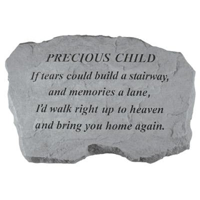 PRECIOUS CHILD – If Tears Could Build… Memorial Gift-Memorial Stone-Kay Berry-Afterlife Essentials