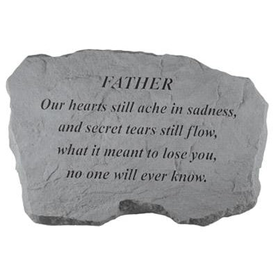 FATHER – Our Hearts Still Ache… Memorial Gift-Memorial Stone-Kay Berry-Afterlife Essentials