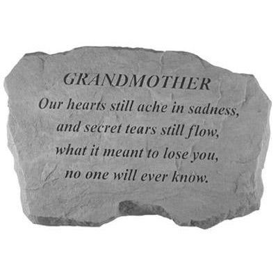 GRANDMOTHER – Our Hearts Still Ache… Memorial Gift-Memorial Stone-Kay Berry-Afterlife Essentials