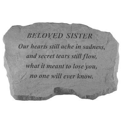 BELOVED SISTER – Our Hearts Still Ache… Memorial Gift-Memorial Stone-Kay Berry-Afterlife Essentials