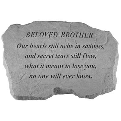 BELOVED BROTHER – Our Hearts Still Ache.. Memorial Gift-Memorial Stone-Kay Berry-Afterlife Essentials