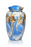 Alloy in White, Blue and Brown Swirl Pattern Adult 220 cu in Cremation Urn-Cremation Urns-Bogati-Afterlife Essentials