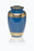 Classic Brass in Blue with Brass Bands Adult 200 cu in Cremation Urn-Cremation Urns-Bogati-Afterlife Essentials