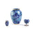 Elite Floral Blue Heart Keepsake with velvet box Cremation Urn-Cremation Urns-Terrybear-Afterlife Essentials