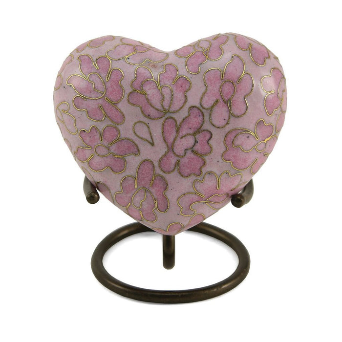 Essence Rose Heart Keepsake with velvet box Cremation Urn-Cremation Urns-Terrybear-Afterlife Essentials