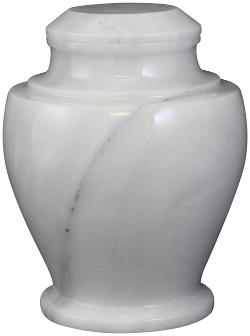 Carpel Antique White Natural Marble Adult 220 cu in Cremation Urn-Cremation Urns-Bogati-Afterlife Essentials