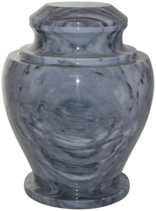 Carpel Cashmere Grey Natural Marble Adult 220 cu in Cremation Urn-Cremation Urns-Bogati-Afterlife Essentials
