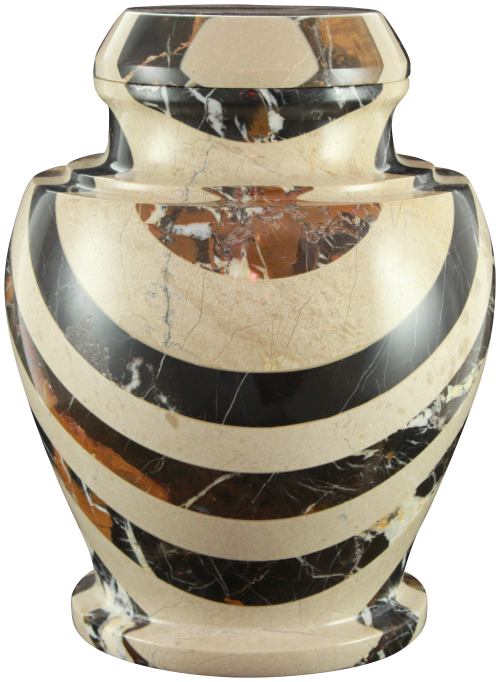 Carpel Cameo and & King Gold Natural Marble Adult 220 cu in Cremation Urn-Cremation Urns-Bogati-Afterlife Essentials