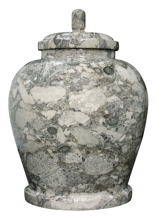 Classic Oceanic Natural Marble Adult 220 cu in Cremation Urn-Cremation Urns-Bogati-Afterlife Essentials
