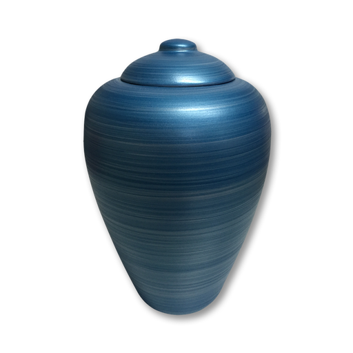 Oceane Urns – Classic Blue Adult Size urn 220 cu-Biodegradable-Cremation Urns-Bogati-Afterlife Essentials