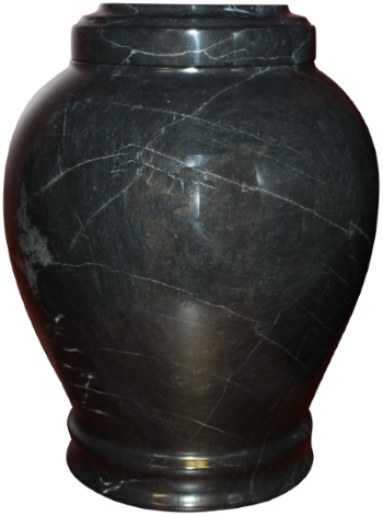 Embrace Natural Marble Adult 220 cu in Cremation Urn-Cremation Urns-Bogati-Ebony-Afterlife Essentials