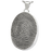 Oval Fingerprint Pendant Cremation Jewelry-Jewelry-New Memorials-925 Sterling Silver-Full-Coverage-Chamber (for ashes)-Afterlife Essentials