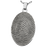 Oval Fingerprint Pendant Cremation Jewelry-Jewelry-New Memorials-925 Sterling Silver-Full-Coverage-No Chamber (flat)-Afterlife Essentials