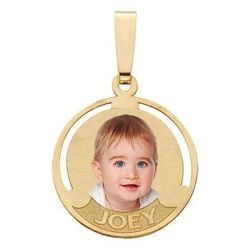 Round Pendant w/ One Name Jewelry-Jewelry-Photograve-Afterlife Essentials