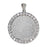 Sterling Silver Custom Fingerprint Round Pendant with Cubic Zirconias Jewelry-Jewelry-Photograve-Sterling Silver-1" X 1"-Afterlife Essentials
