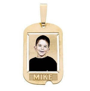 Dog Tag w/ 1 Name Etched Jewelry-Jewelry-Photograve-Afterlife Essentials