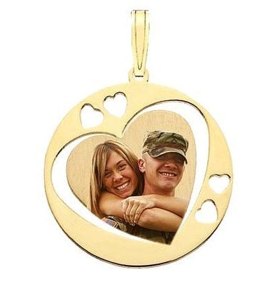 Round with Hearts Cut Inside Jewelry-Jewelry-Photograve-Afterlife Essentials