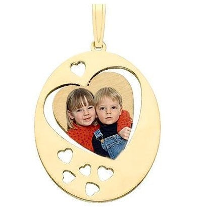 Oval w/ Heart Cut Out Design Photo Pendant Jewelry-Jewelry-Photograve-Afterlife Essentials