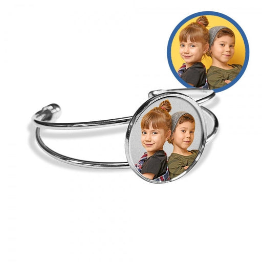 Photo Engraved Bangle Bracelet Jewelry-Jewelry-Photograve-Afterlife Essentials