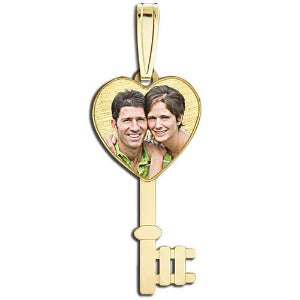 Heart Key Photo Pendant Jewelry-Jewelry-Photograve-Afterlife Essentials