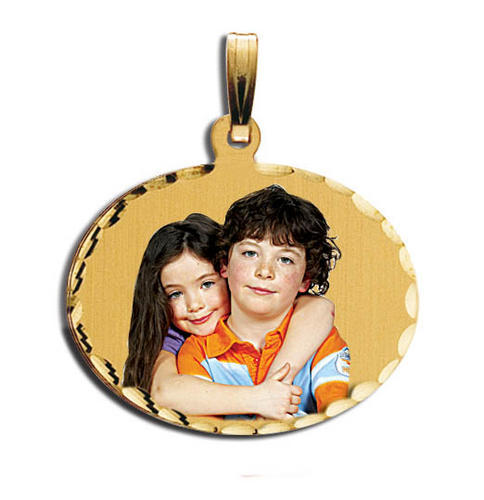 Medium Oval w/ Diamond Cut Edge Photo Pendant Jewelry-Jewelry-Photograve-Afterlife Essentials