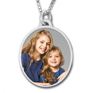 Oval with Border Photo Pendant Jewelry-Jewelry-Photograve-Afterlife Essentials