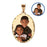 Large Oval w/ Diamond Cut Edge Photo Pendant Jewelry-Jewelry-Photograve-Afterlife Essentials