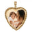 Large Heart w/ Rope Frame Photo Pendant Jewelry-Jewelry-Photograve-14K Yellow Gold-1 1/2" X 1 1/2"-Afterlife Essentials