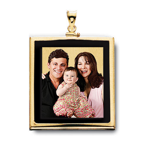 Mother Of Pearl or Onyx Square with Bezel Frame Jewelry-Jewelry-Photograve-Afterlife Essentials