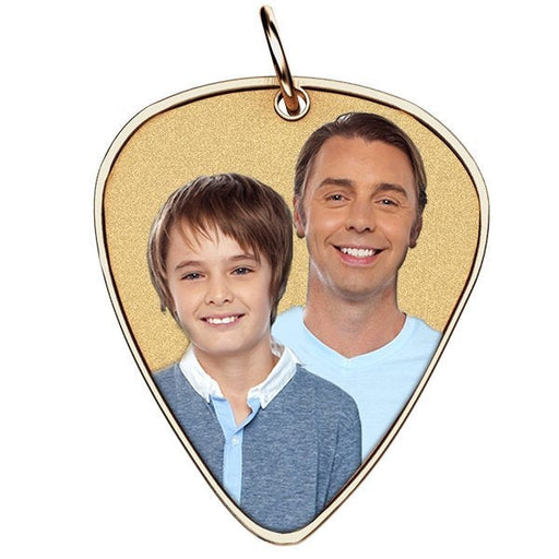 Photo Engraved Guitar Pick Shaped Pendant Jewelry-Jewelry-Photograve-Afterlife Essentials