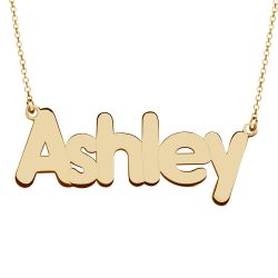 Personalized Classic Block Name Necklace with Chain Included Jewelry-Jewelry-Photograve-Afterlife Essentials