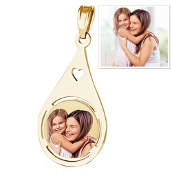 Tear Drop w/ Heart Cut Out Jewelry-Jewelry-Photograve-Afterlife Essentials