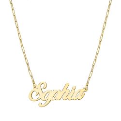 Script Name Necklace with Paperclip Chain Included Jewelry-Jewelry-Photograve-Afterlife Essentials