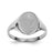 Custom Women's Fingerprint Oval Signet Ring Jewelry-Jewelry-Photograve-Afterlife Essentials