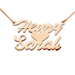 Stacked Script Name Necklace with Heart & Chain Included Jewelry-Jewelry-Photograve-Afterlife Essentials