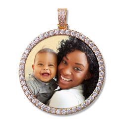 Photo Engraved XL Cubic Zirconia Pendant Jewelry-Jewelry-Photograve-Afterlife Essentials