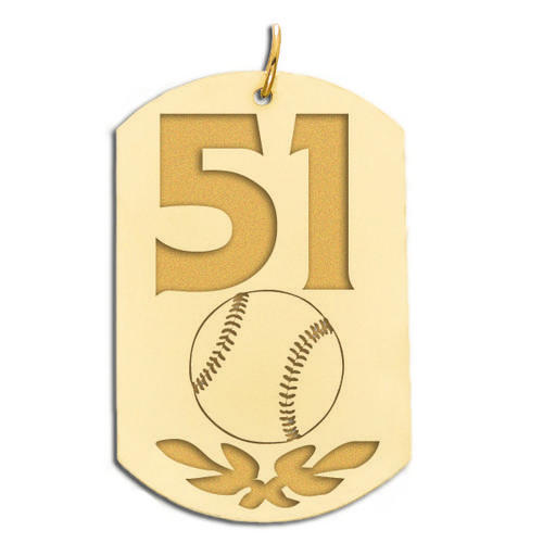 Personalized Baseball Number Dog Tag Pendant Jewelry-Jewelry-Photograve-Afterlife Essentials