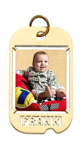 Dog Tag w/ Name Cut Photo Pendant Jewelry-Jewelry-Photograve-Afterlife Essentials