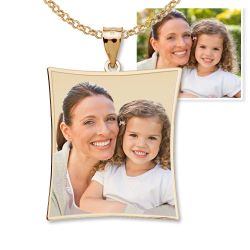 Curved Rectangle Photo Pendant Jewelry-Jewelry-Photograve-Afterlife Essentials