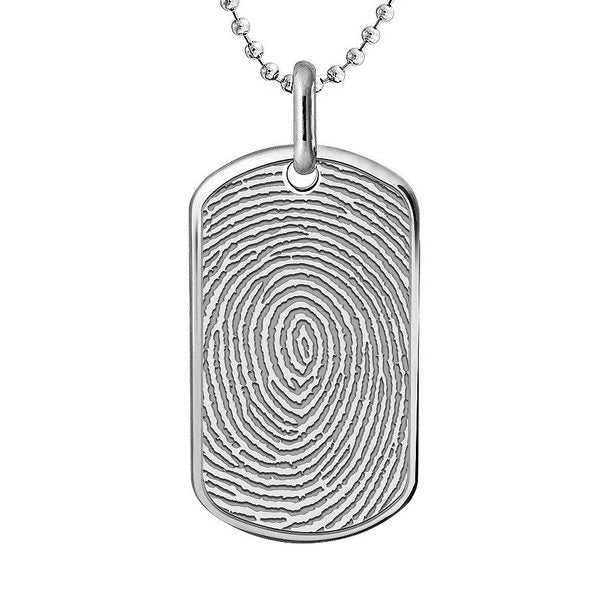 Custom Fingerprint Dog Tag Charm or Pendant Jewelry-Jewelry-Photograve-Afterlife Essentials