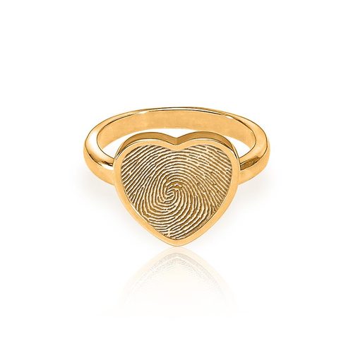 Custom Fingerprint Heart Ring Jewelry-Jewelry-Photograve-Afterlife Essentials